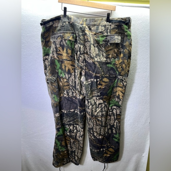 Jerzees Outdoors Camo Bigwoods Pants Mens 2XL Hunting Hunt Woods Stretch 2381 - Picture 9 of 12